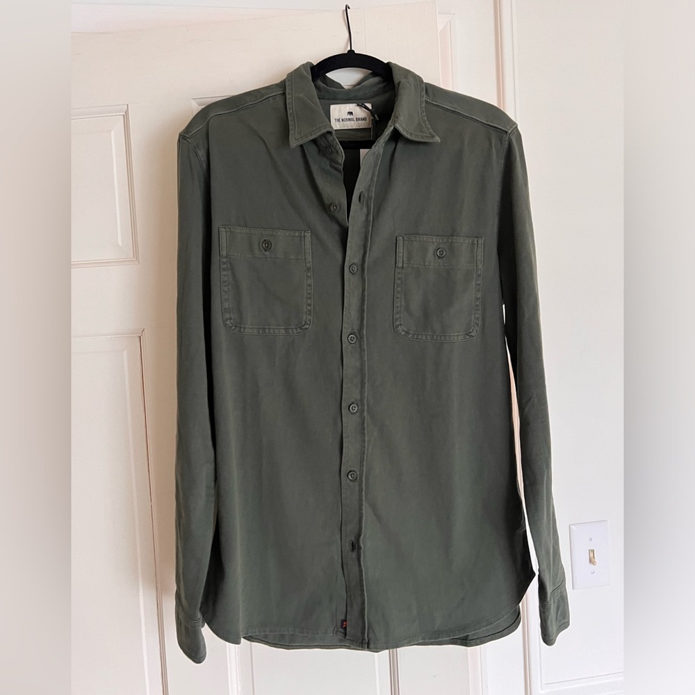 L The Normal Brand Button Up (Green) *UNWORN*